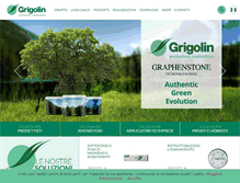 Tablet Screenshot of fornacigrigolin.com